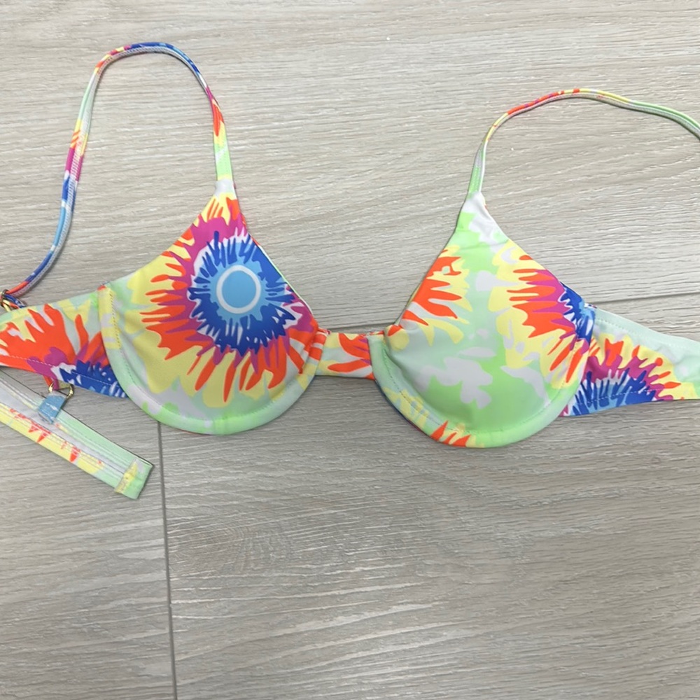 multicolor, push-up, bikini top